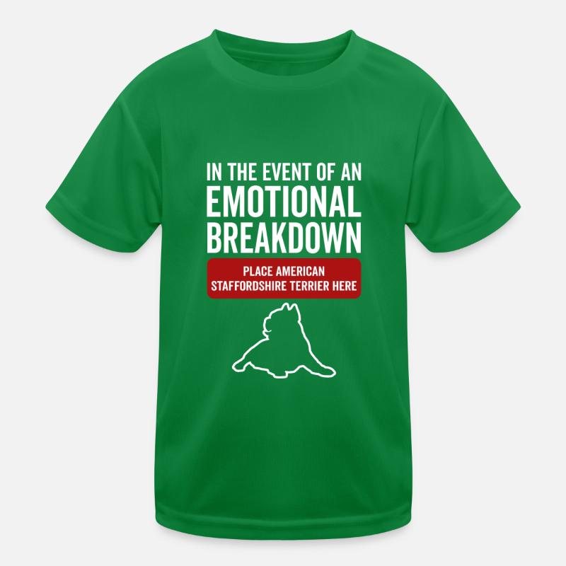 Emotional - Staffordshire Terrier Kids Functional T-Shirt