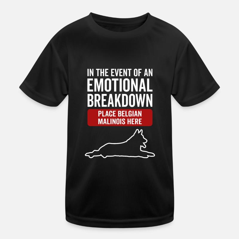Émotionnel - Chien malinois belge T-shirt sport Enfant