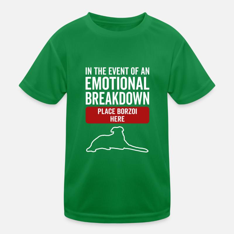 Émotionnel - chien Borzoi T-shirt sport Enfant