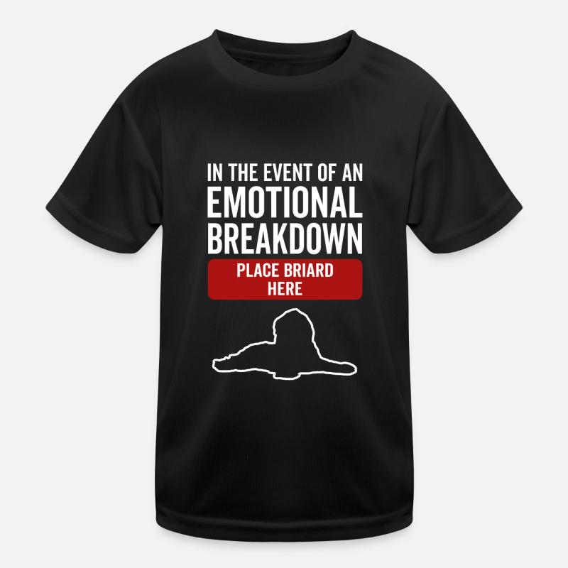 Émotionnel - Dog Briard T-shirt sport Enfant