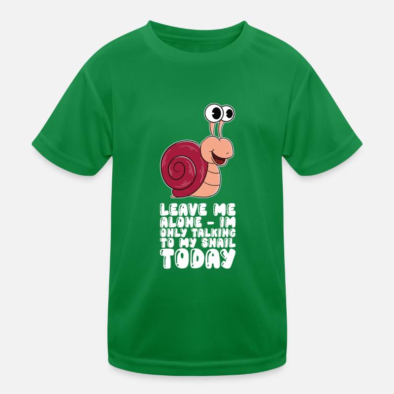 Ich Spreche Heute Nur Mit Meiner Schnecke Kinder Funktions-T-Shirt
