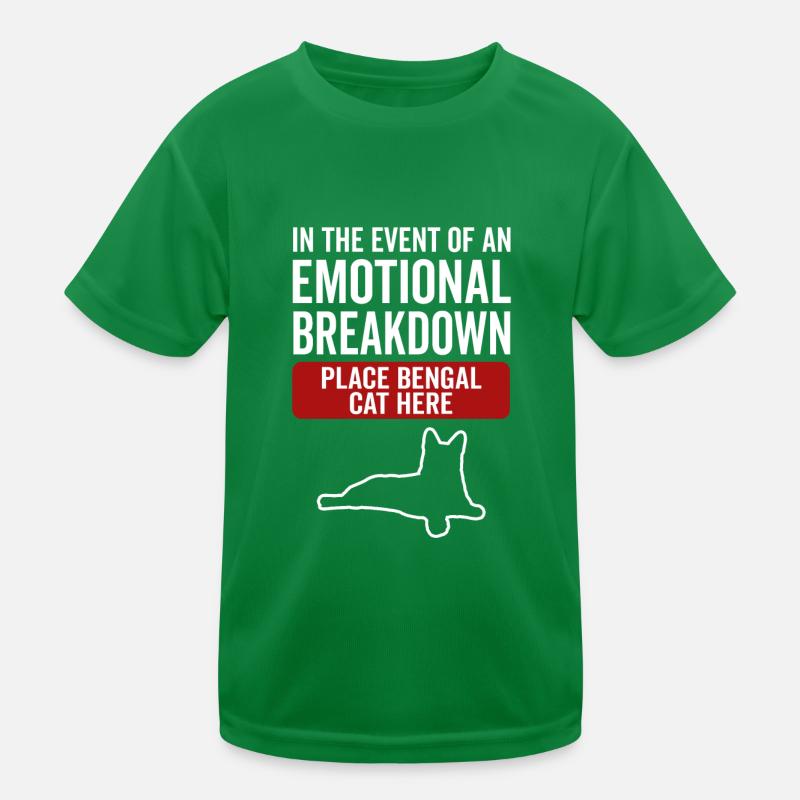 Émotionnel - Chat du Bengale T-shirt sport Enfant