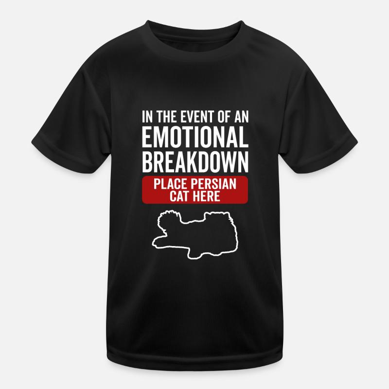 Émotionnel - Chat persan T-shirt sport Enfant