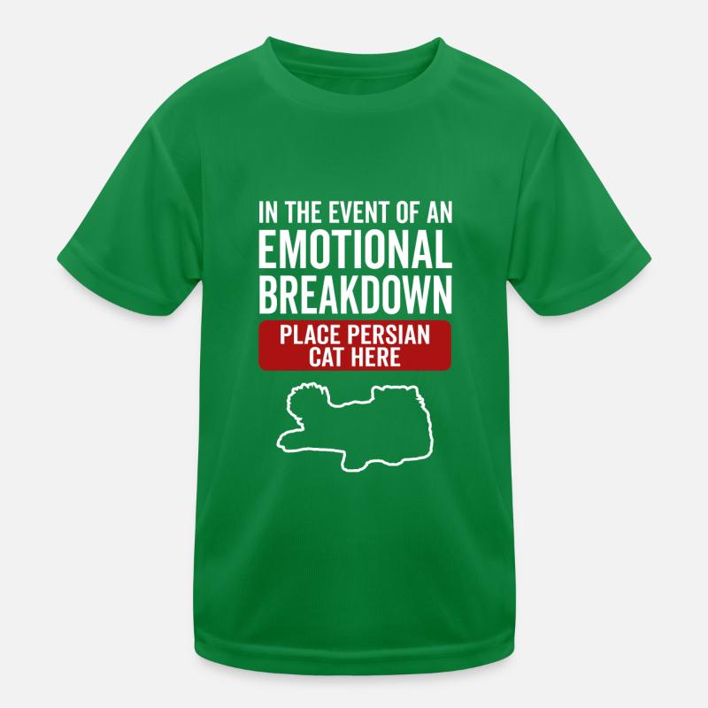 Emotional - Persian Cat Kids Functional T-Shirt