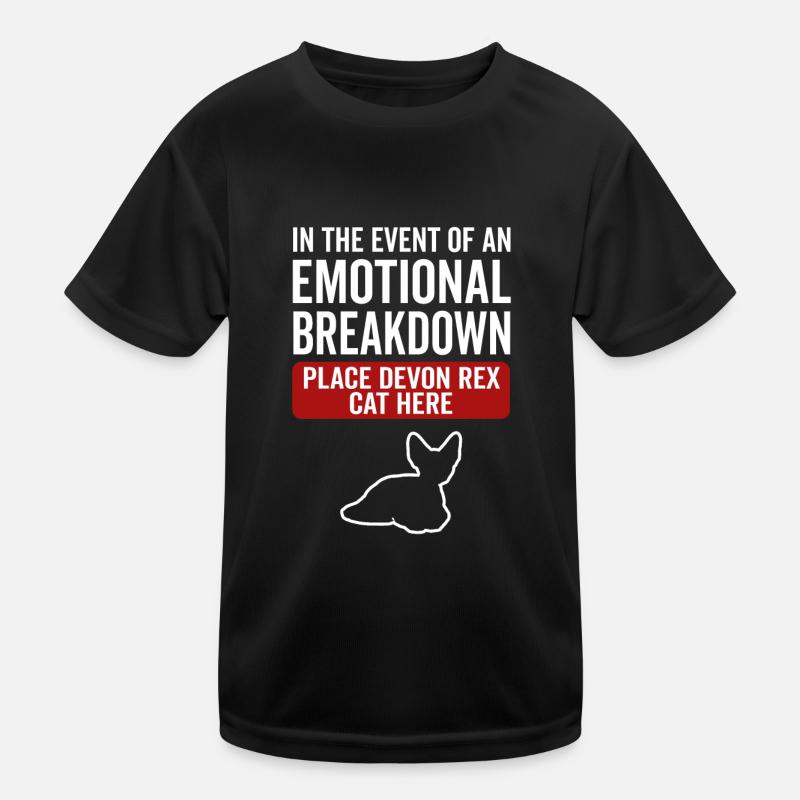 Émotionnel - Devon Rex Cat T-shirt sport Enfant