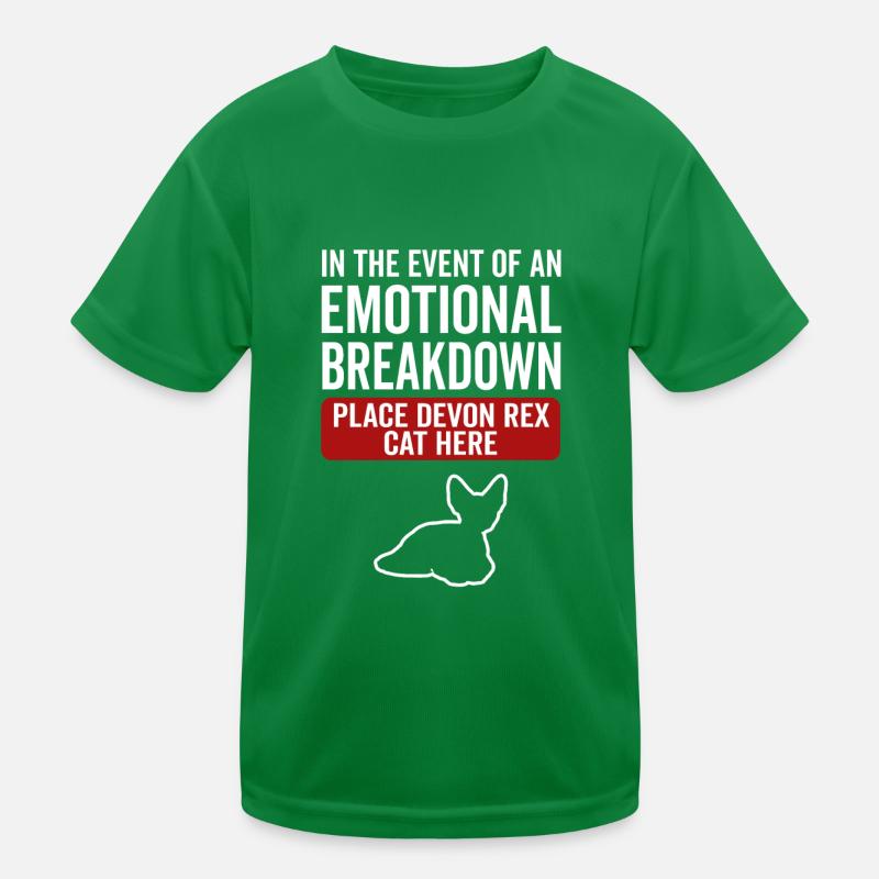Émotionnel - Devon Rex Cat T-shirt sport Enfant