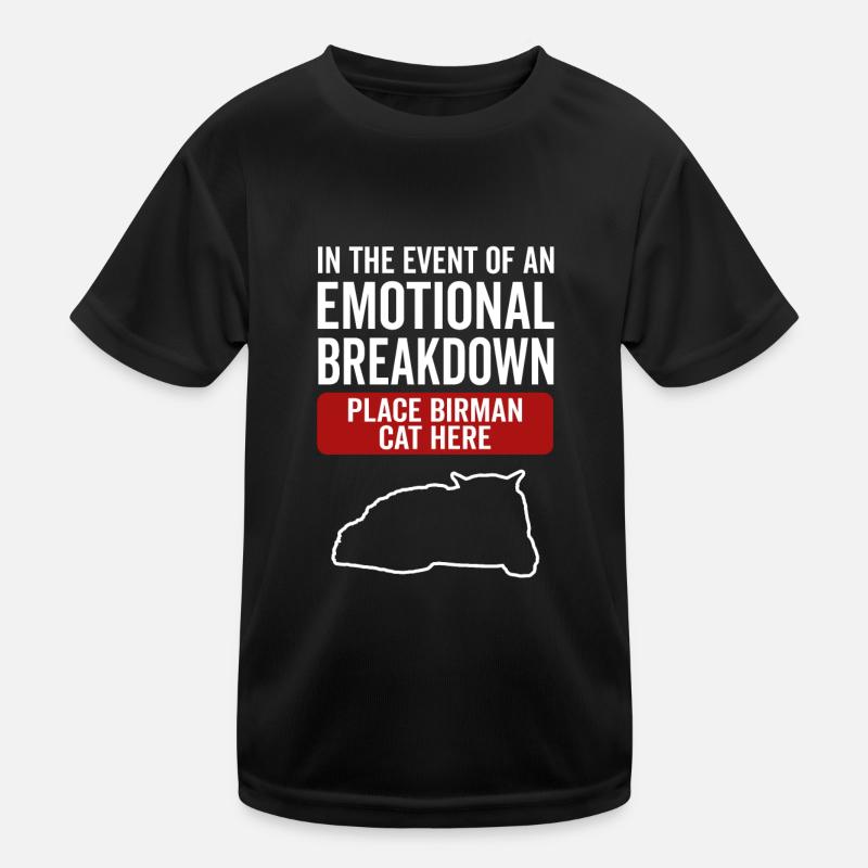 Emotional - Birman Cat Kids Functional T-Shirt