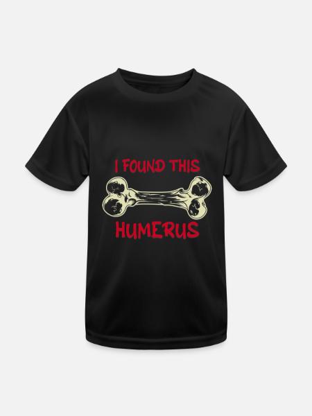 Find This Rather Humerus - Kids Functional T-Shirt - black - Front