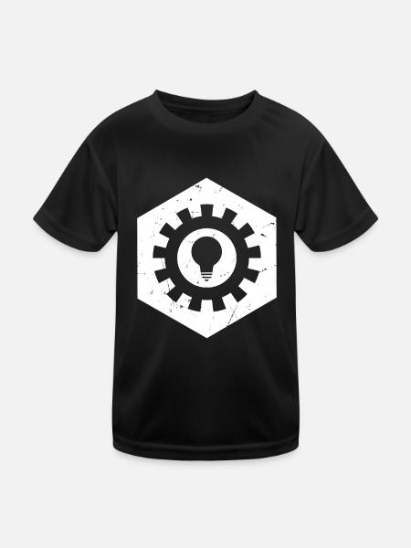 Mechanical Engineer Engineering Gear Engineer - Kids Functional T-Shirt - black - Front
