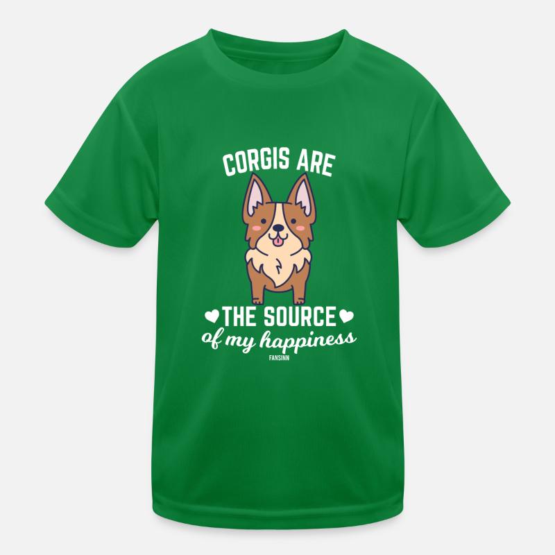 cute corgi pet dog Kids Functional T-Shirt