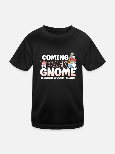 Garden Gnomes Gnome Lover Funny Gnome Gardening - Kids Functional T-Shirt - black - Front