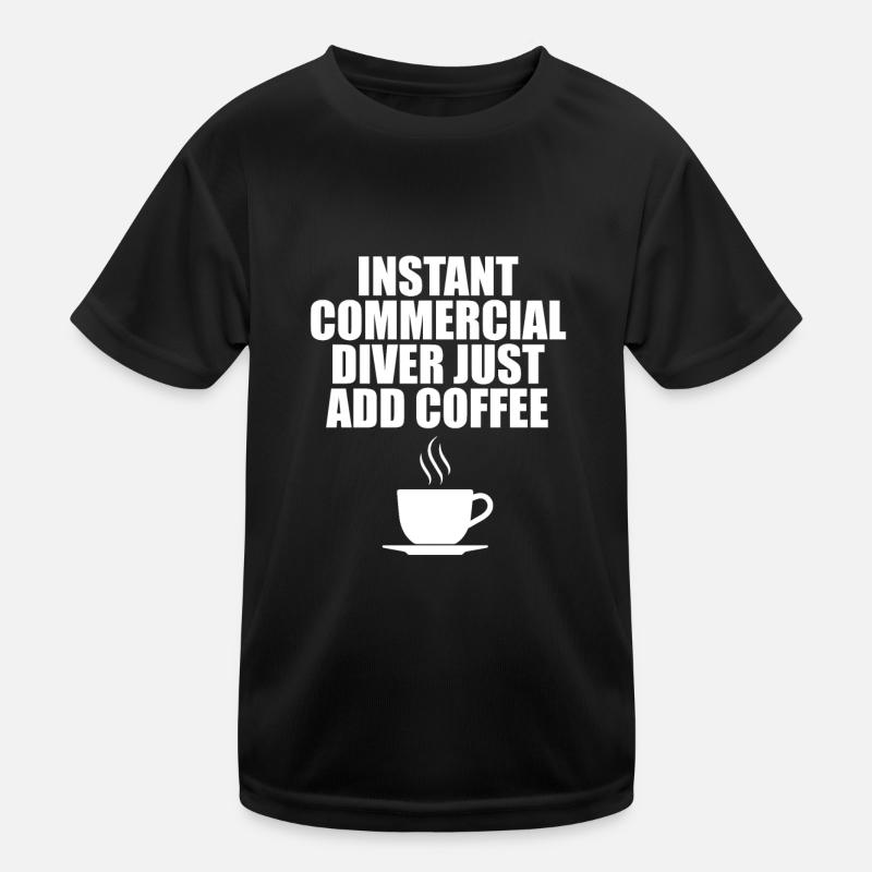 Diving Divers Commercial Diving Kids Functional T-Shirt