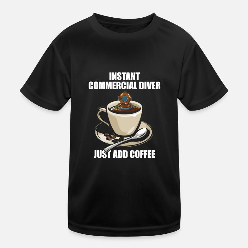 Diving Divers Commercial Diving Kids Functional T-Shirt