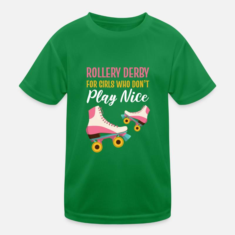 Roller Skating Skater Rollerblades Roller Derby Ha T-shirt sport Enfant