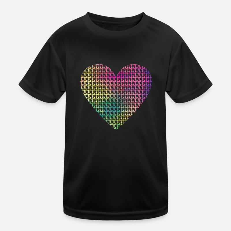 Heart Pi Day Funny Graphics Math Teacher Computer Science Kids Functional T-Shirt