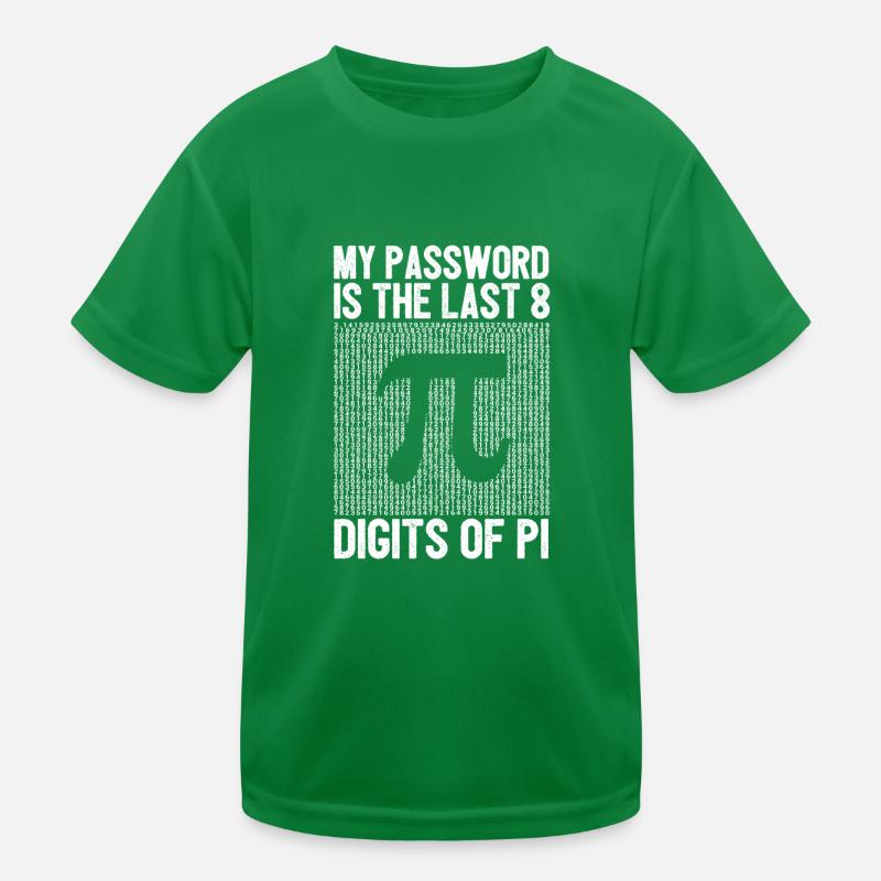 Mon mot de passe correspond aux 8 derniers chiffres de Pi T-shirt sport Enfant