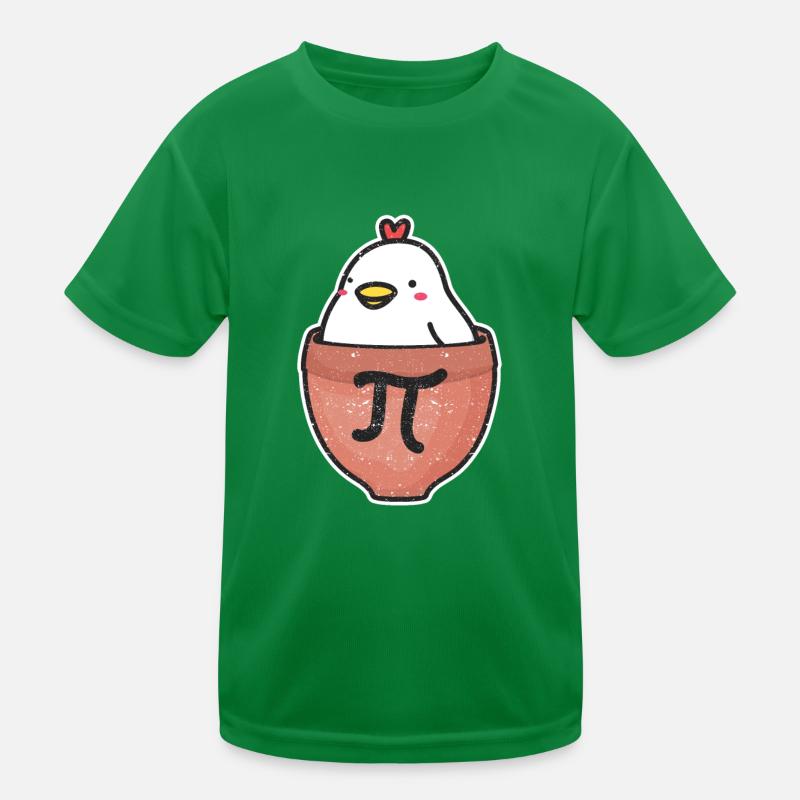 Chicken Pot Pi Day Funny Math Teacher Math Kids Functional T-Shirt