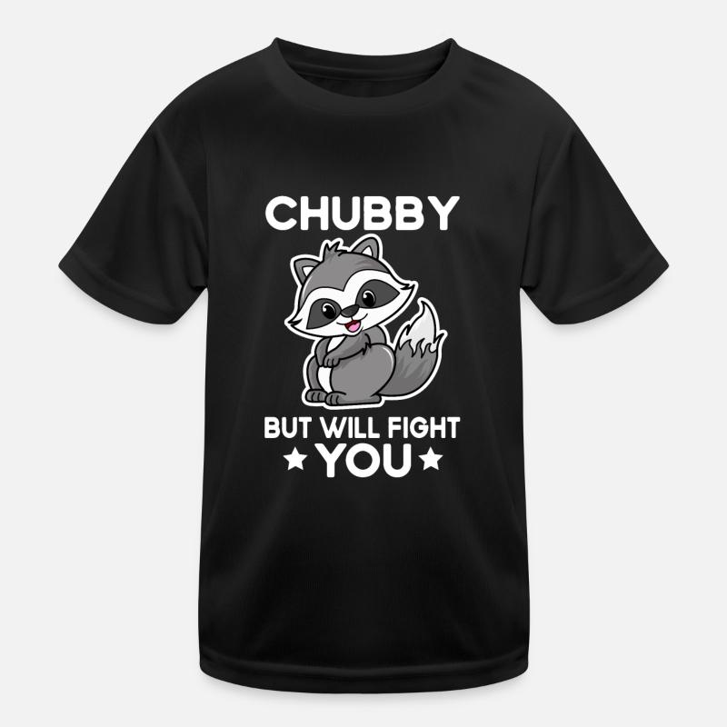 Mollig, aber ich werde dich bekämpfen, freches Was Kinder Funktions-T-Shirt