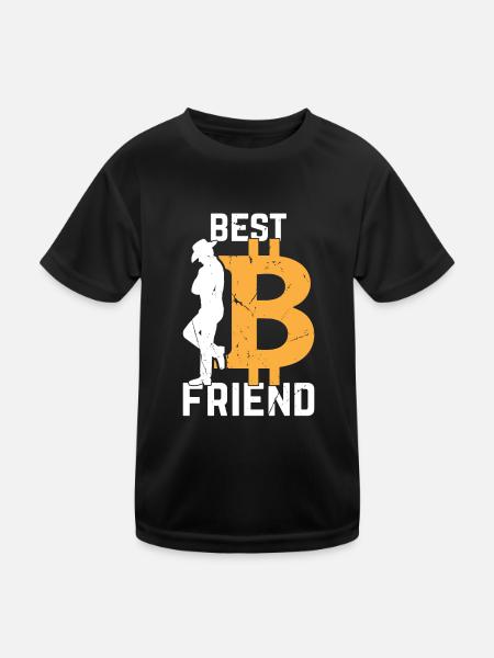 Bitcoin Best Friend Bitcoins - Bitcoin Lover Bitco - T-shirt sport Enfant - noir - Devant