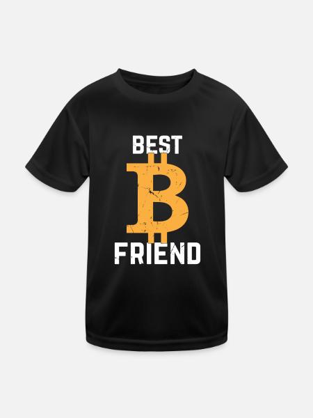 Bitcoin Best Friend Bitcoins - Bitcoin Lover - T-shirt sport Enfant - noir - Devant