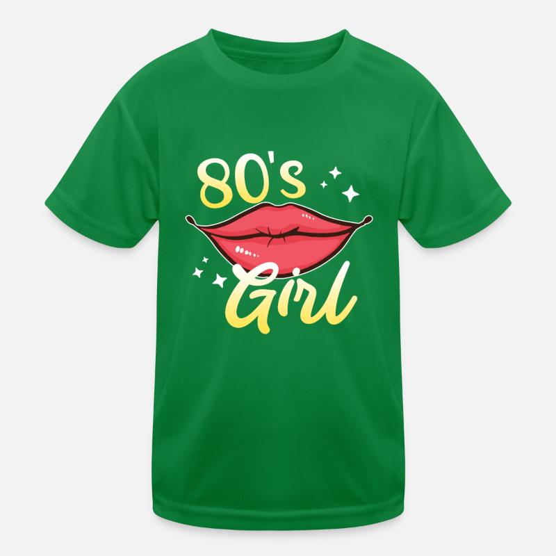 Musik Ich bin ein Mädchen der 80er Kinder Funktions-T-Shirt