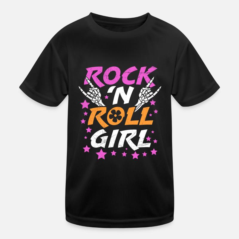 I'm a rock girl rock n roll Kids Functional T-Shirt