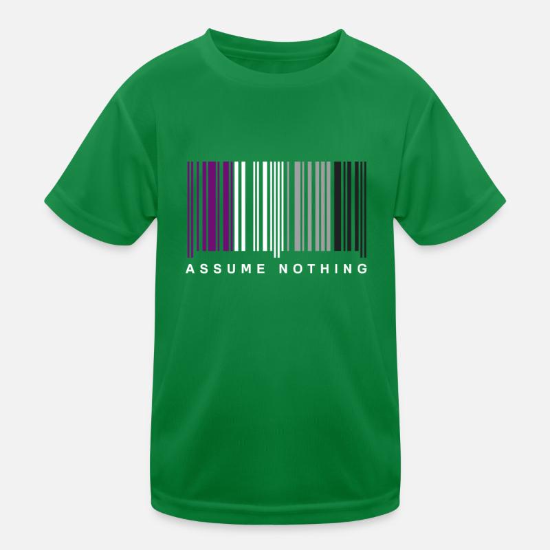 Asexual Barcode Kids Functional T-Shirt