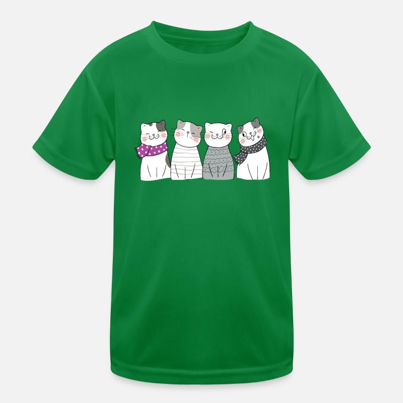 Asexual Cats Kids Functional T-Shirt