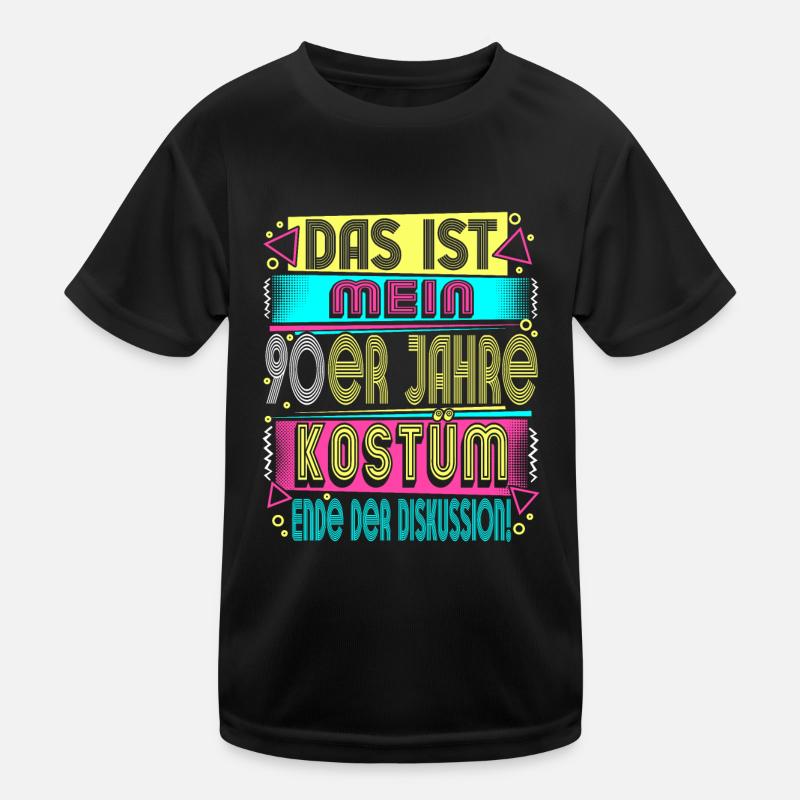 90er Jahre Outfit Kostüm Party 90s Mottoparty Kinder Funktions-T-Shirt