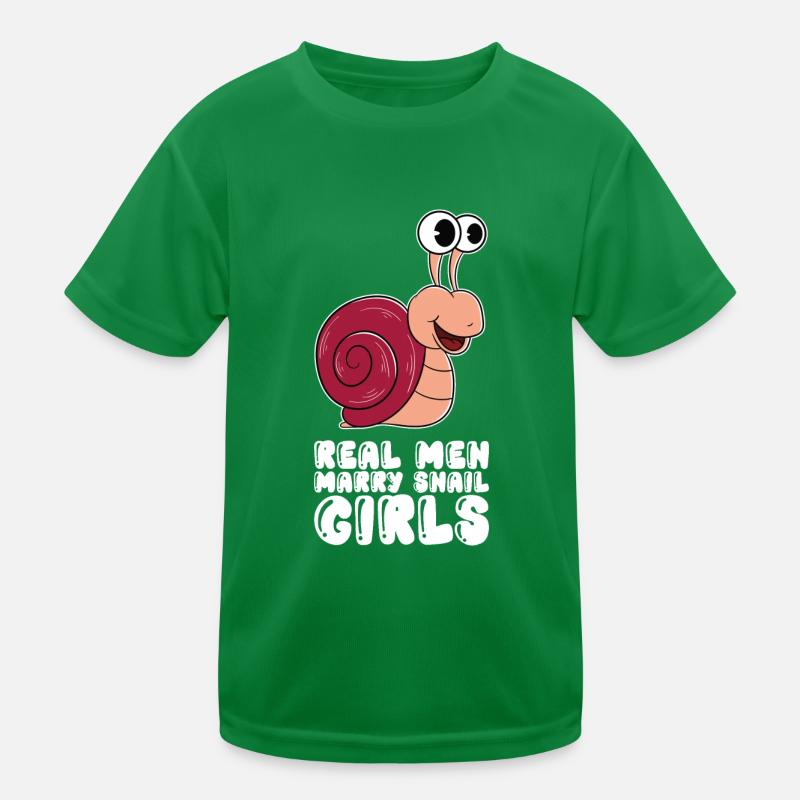 Echte Männer Heiraten Schneckenmädchen Kinder Funktions-T-Shirt