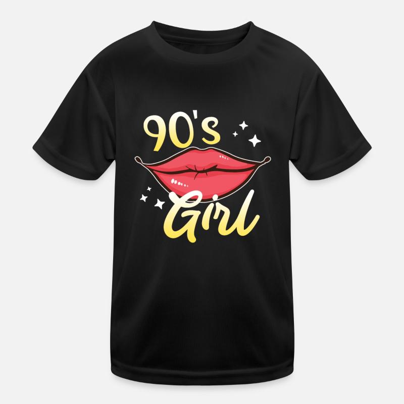 Musik Ich bin ein Mädchen der 90er Kinder Funktions-T-Shirt