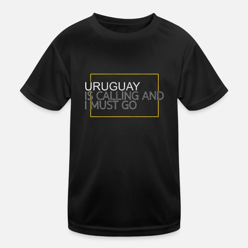 Uruguay Saying - Kids Functional T-Shirt - black