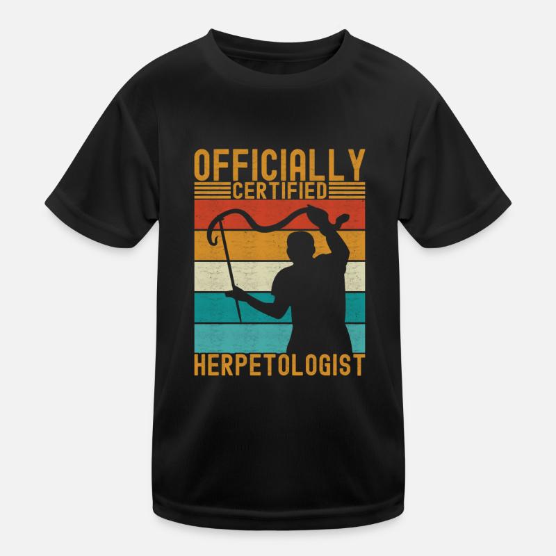 Herpetology snake catcher Kids Functional T-Shirt