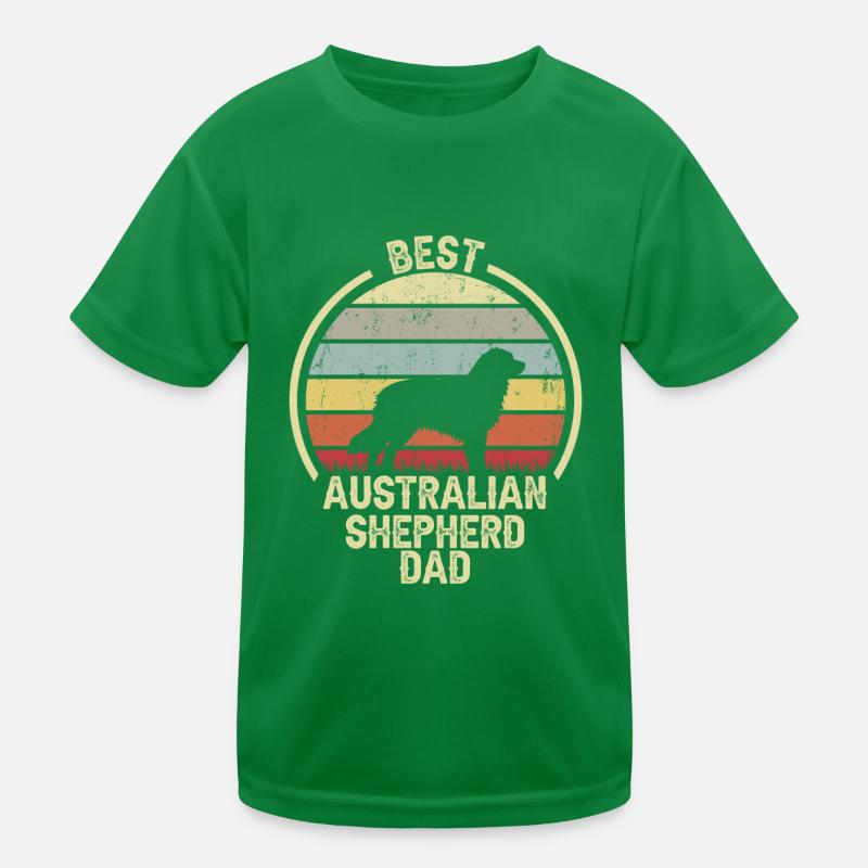 Bester Hundevater - Australian Shepherd Kinder Funktions-T-Shirt