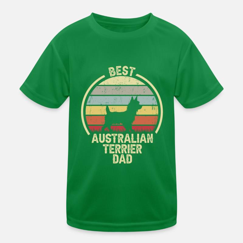 Bester Hund Dad - Australischer Terrier Kinder Funktions-T-Shirt