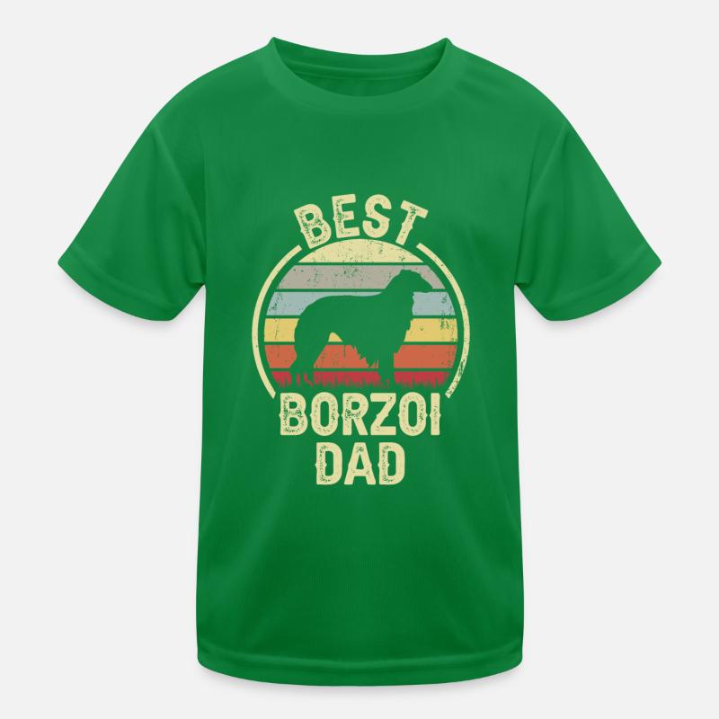 Bester Hund Dad - Borzoi Kinder Funktions-T-Shirt