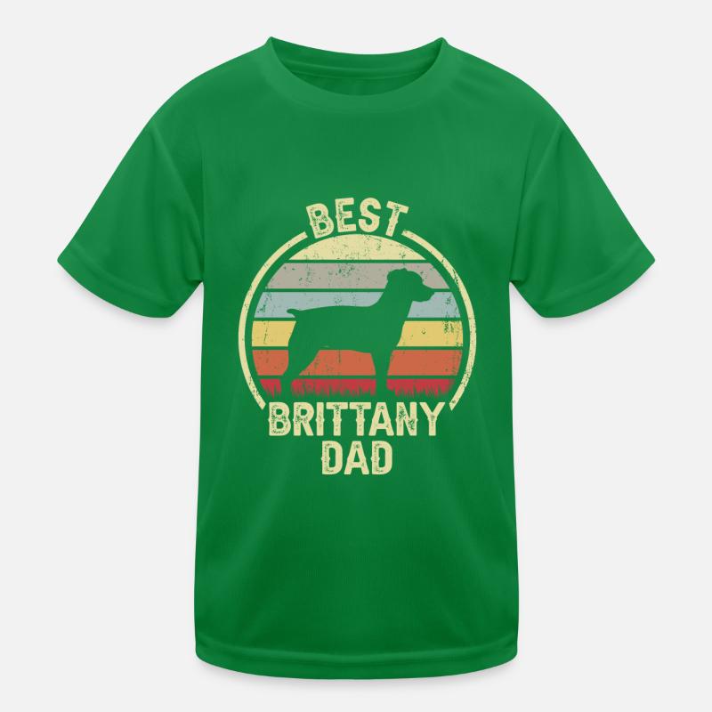 Bester Hund Dad - Brittany Kinder Funktions-T-Shirt