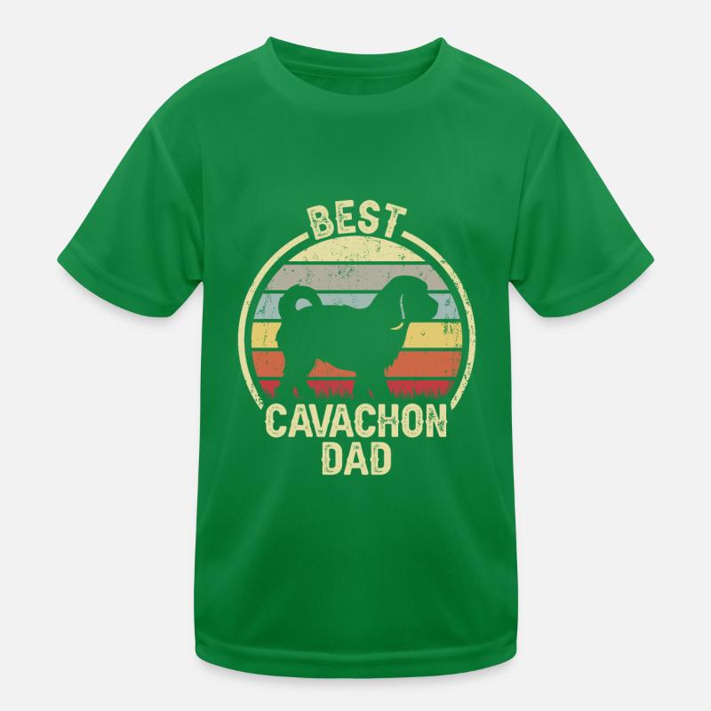 Best Dog Father - Cavachon Kids Functional T-Shirt