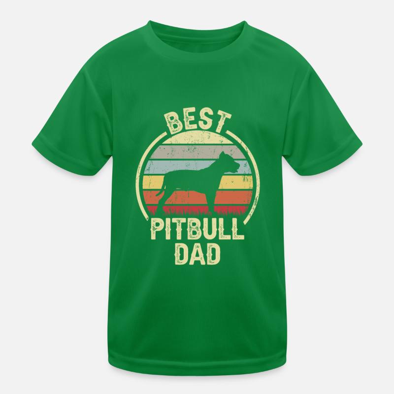 Bester Hundevater - Pitbull Kinder Funktions-T-Shirt