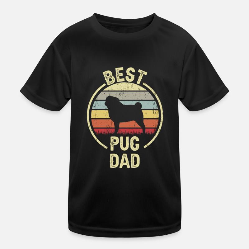Bester Hund Dad - Mops Kinder Funktions-T-Shirt