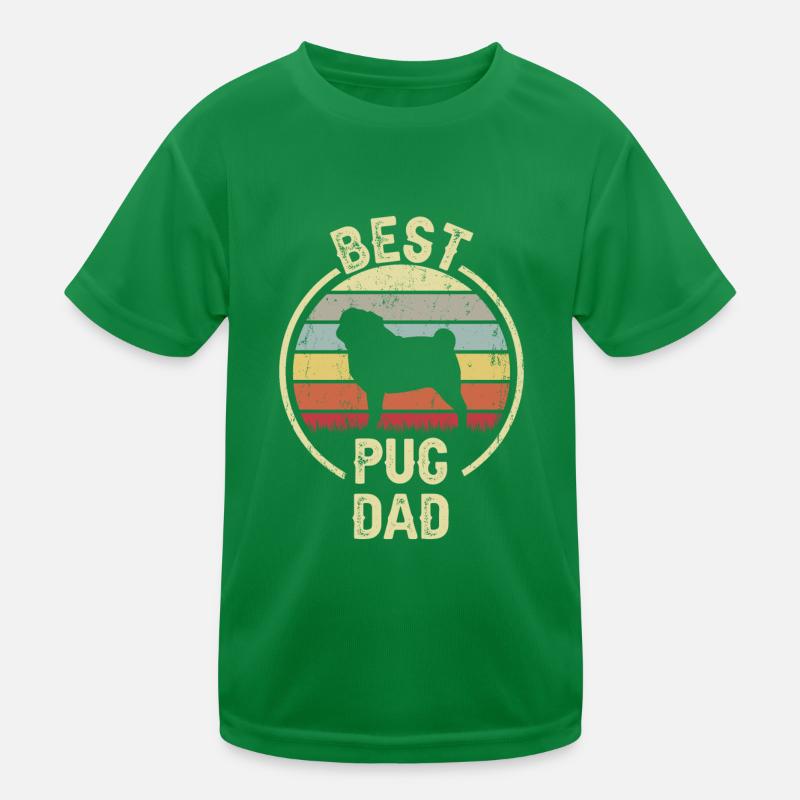 Bester Hund Dad - Mops Kinder Funktions-T-Shirt