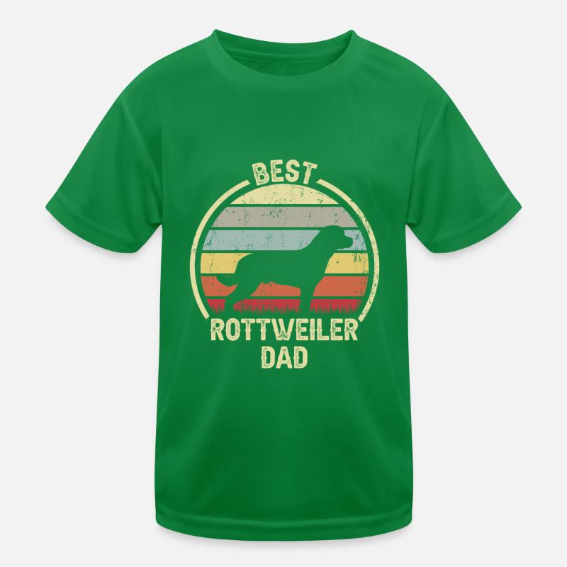 Best Dog Dad - Rottweiler Kids Functional T-Shirt