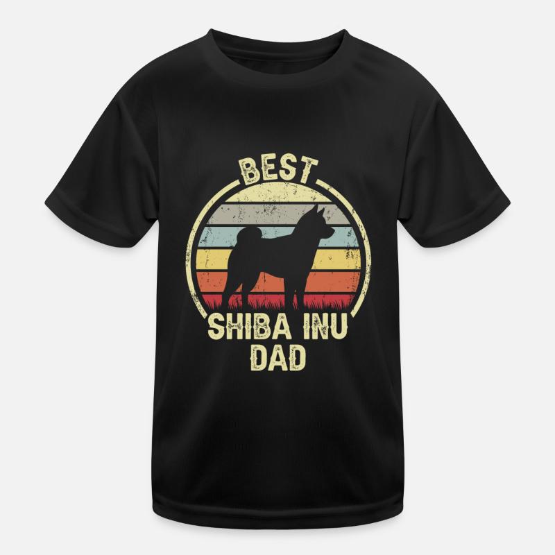 Bester Hund Dad - Shiba Inu Kinder Funktions-T-Shirt