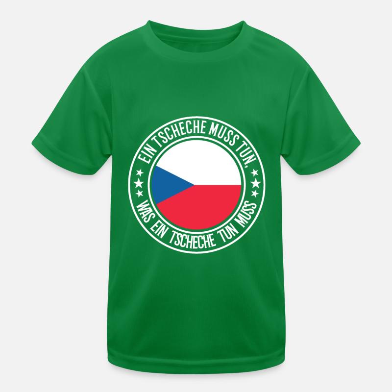 Ein Tscheche muss tun Kinder Funktions-T-Shirt