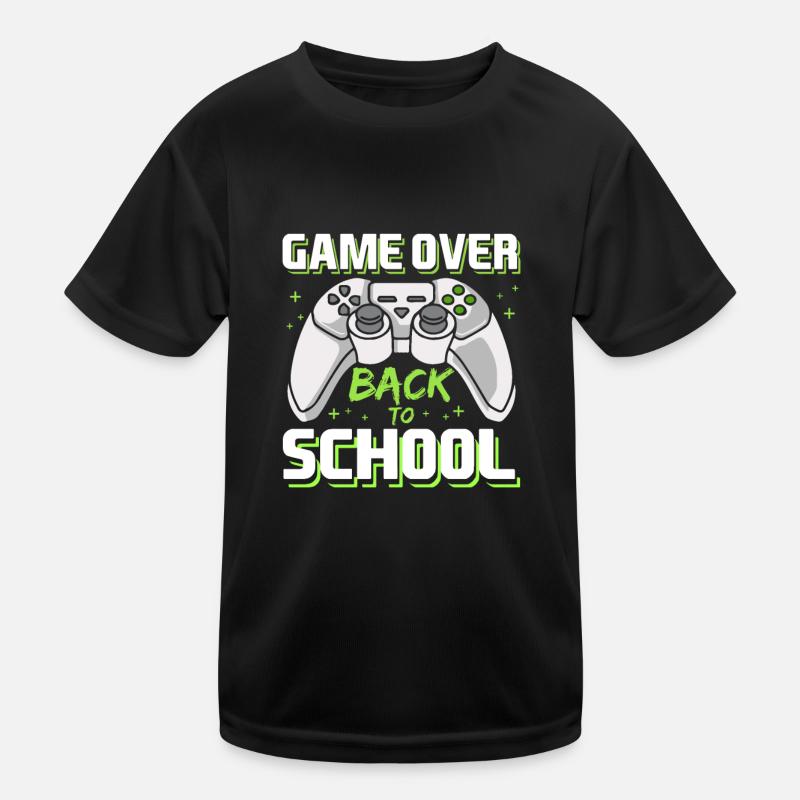 Game Over Video Game School Kinder Funktions-T-Shirt