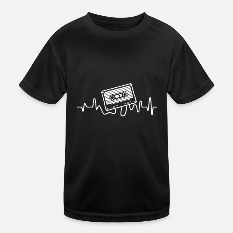Walkman My heart beats for cassettes Kids Functional T-Shirt