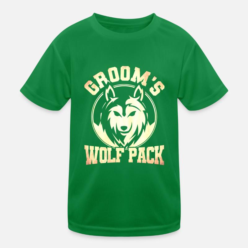 Grooms Wolf Pack T-shirt sport Enfant