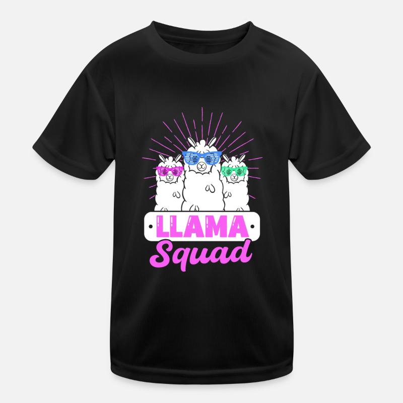 Llama Squad Kinder Funktions-T-Shirt