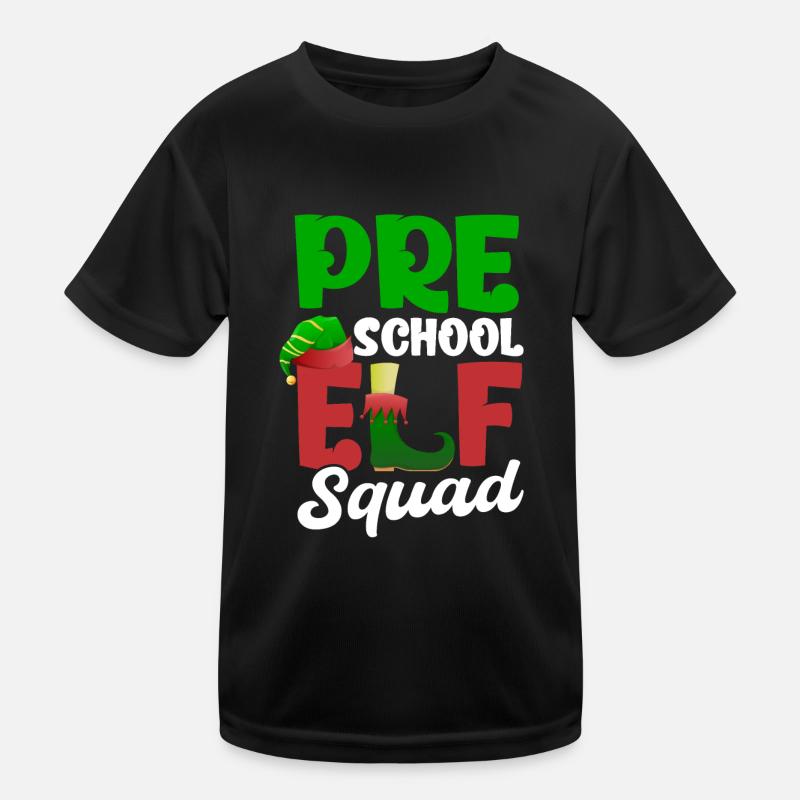 Pre Schol Christmas Elf Squad Kinder Funktions-T-Shirt