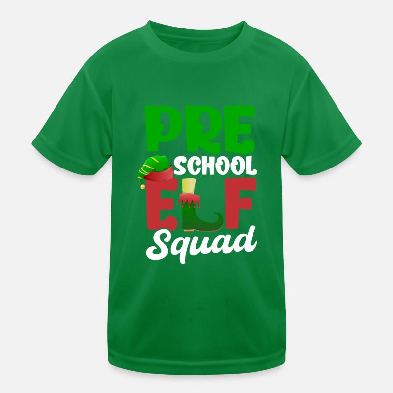 Pre Schol Christmas Elf Squad Kinder Funktions-T-Shirt